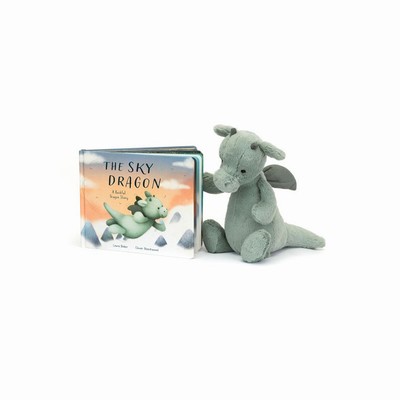 Jellycat The Sky Dragon and Bashful Dragon Medium Australia | 134720QGX